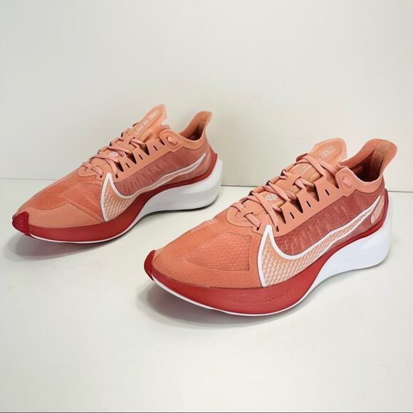 Nike Zoom Gravity Women Size 7.5 Running Shoes Orange & White Low Top Sneakers - Picture 2 of 16